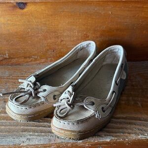 Sperry Kids Tan Moccasins